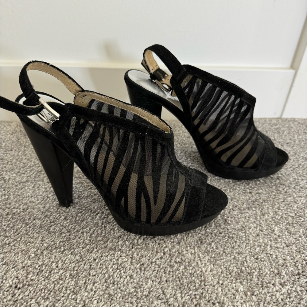 Michael Kors Elegant Black Strappy Heels